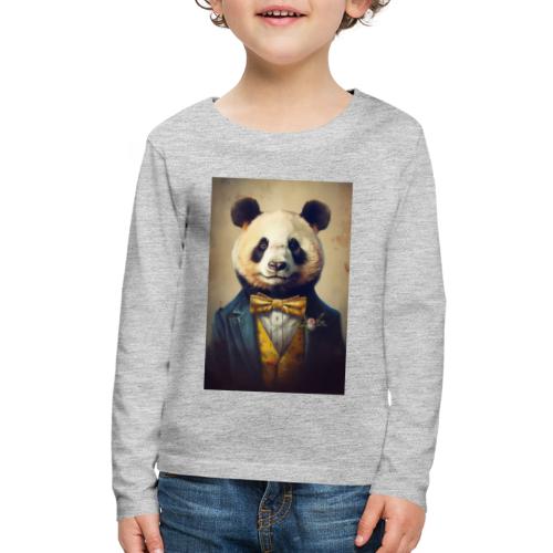 Mr Dapper Panda Bear - Kids' Premium Long Sleeve T-Shirt