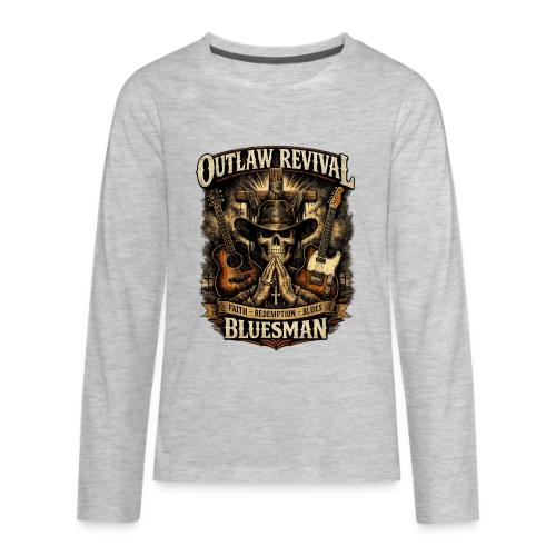 Christian Graphic T Shirt Faith in the Fire Outlaw - Kids' Premium Long Sleeve T-Shirt