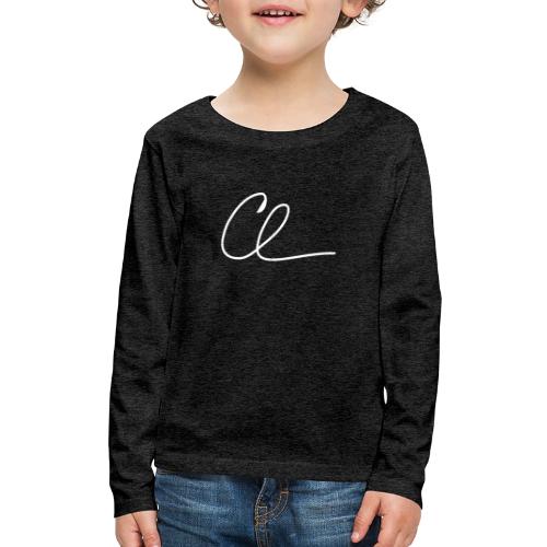 CL Signature (White) - Kids' Premium Long Sleeve T-Shirt