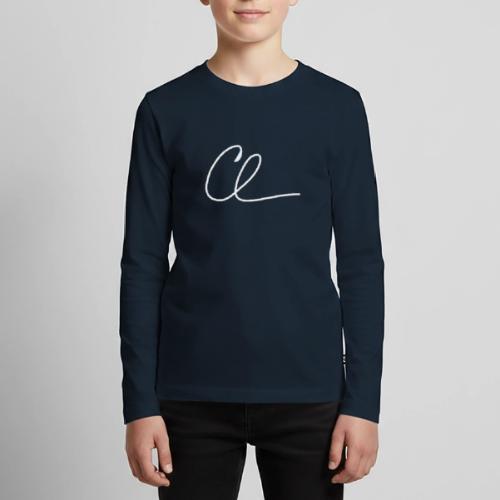 CL Signature (White) - Kids' Premium Long Sleeve T-Shirt
