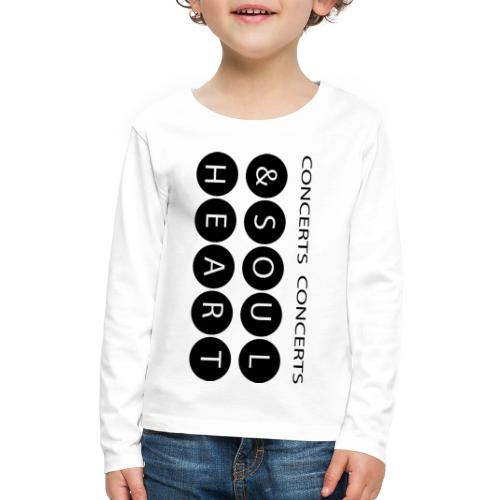 Heart & Soul concerts text design 2021 flip - Kids' Premium Long Sleeve T-Shirt