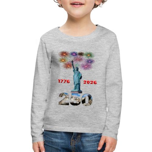 1776 - 2026 | 250 Years USA | Fireworks - Kids' Premium Long Sleeve T-Shirt