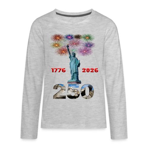 1776 - 2026 | 250 Years USA | Fireworks - Kids' Premium Long Sleeve T-Shirt