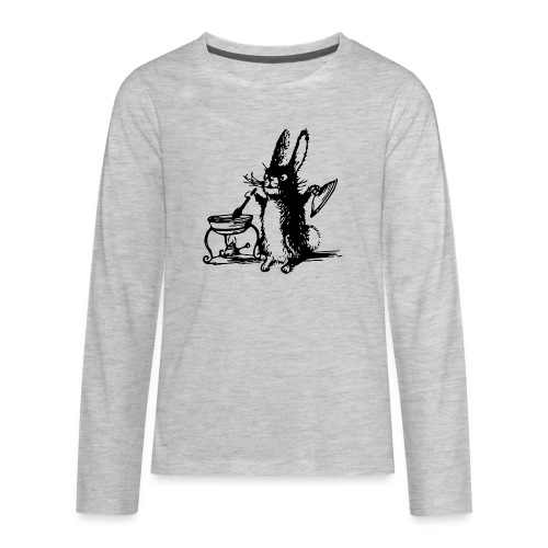 Cute Bunny Rabbit Cooking - Kids' Premium Long Sleeve T-Shirt