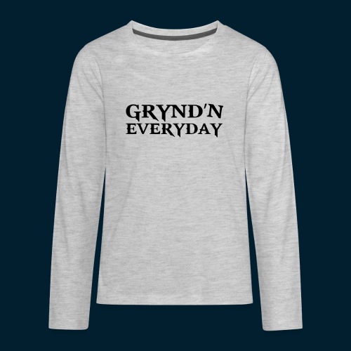 Grynd'N Blk Logo - Kids' Premium Long Sleeve T-Shirt