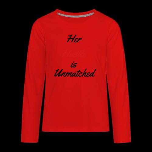HER HUSTLE - Kids' Premium Long Sleeve T-Shirt