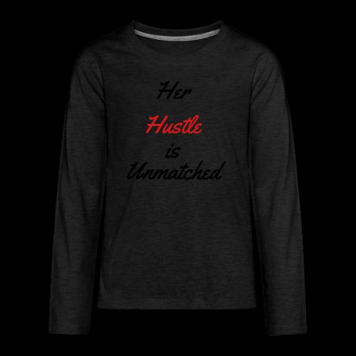 HER HUSTLE - Kids' Premium Long Sleeve T-Shirt