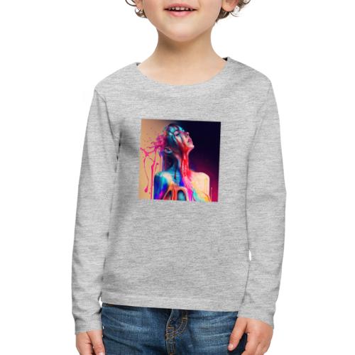 Taking in a Moment - Emotionally Fluid Collection - Kids' Premium Long Sleeve T-Shirt