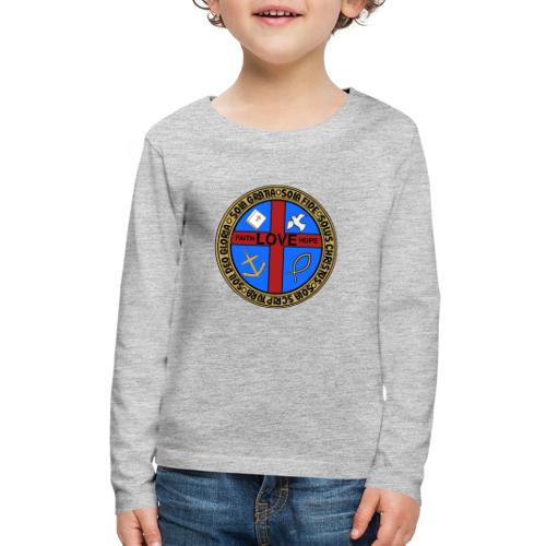 Five Solas Faith Hope Love Shirt–Christian Symbols - Kids' Premium Long Sleeve T-Shirt