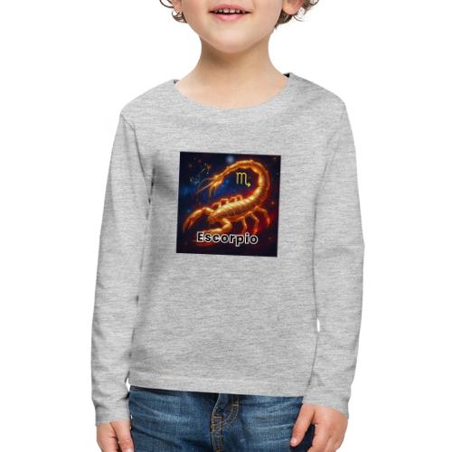 Scorpio zodiac designs, constellations, universe - Kids' Premium Long Sleeve T-Shirt