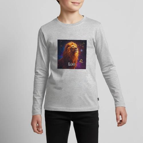 Leo zodiac designs, constellations, universe - Kids' Premium Long Sleeve T-Shirt