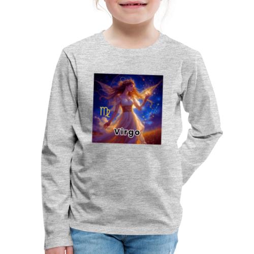Virgo zodiac designs, constellations, universe - Kids' Premium Long Sleeve T-Shirt