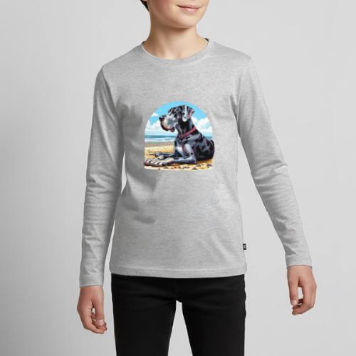 Great Dane On The Beach - Kids' Premium Long Sleeve T-Shirt