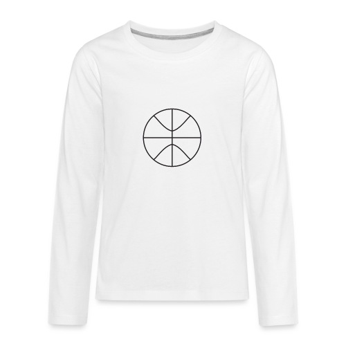 Basketball black and white - Kids' Premium Long Sleeve T-Shirt