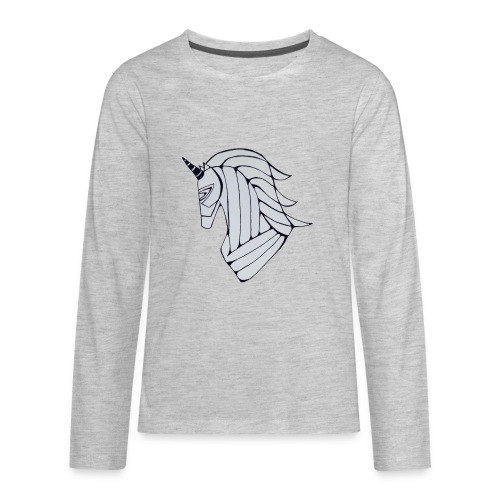 Unicorn Trojan horse - Kids' Premium Long Sleeve T-Shirt