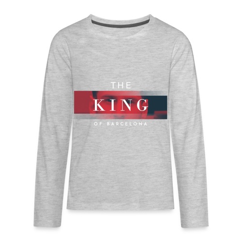 /Leo Messi King Desgn/ - Kids' Premium Long Sleeve T-Shirt