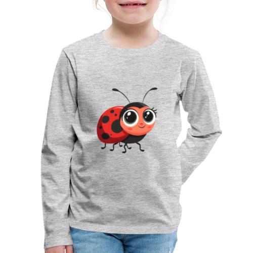 Cute Cartoon Ladybug Full of Joy - Kids' Premium Long Sleeve T-Shirt