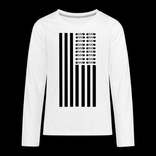 POLES AND STRIPES 2 LONG - Kids' Premium Long Sleeve T-Shirt