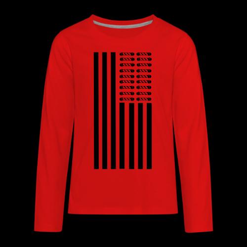 POLES AND STRIPES 2 LONG - Kids' Premium Long Sleeve T-Shirt