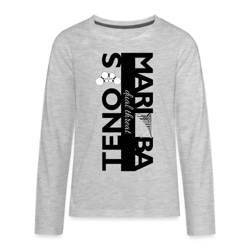 Dual Threat Black Vertical Marimba Tenor - Kids' Premium Long Sleeve T-Shirt