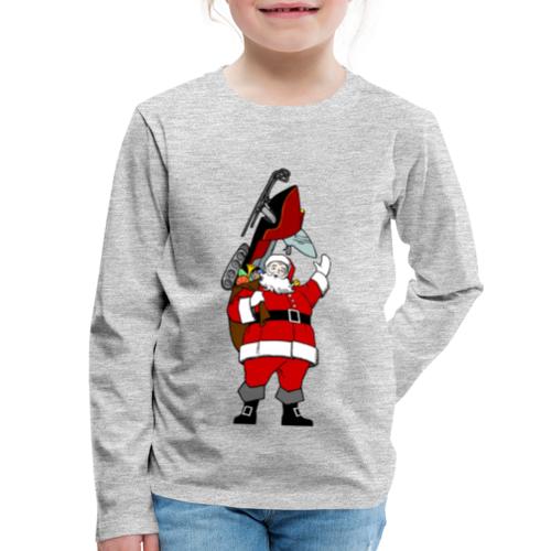 Snowmobile Present Santa - Kids' Premium Long Sleeve T-Shirt