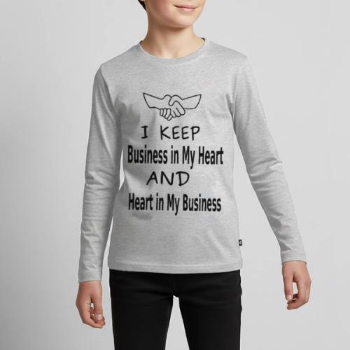 Business Heart - Kids' Premium Long Sleeve T-Shirt