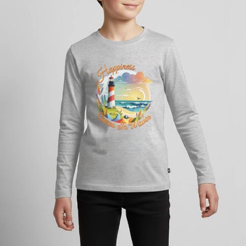 Happiness Comes In Waves - Kids' Premium Long Sleeve T-Shirt