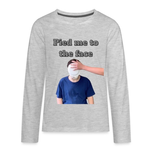 Pied Me To The Face - Kids' Premium Long Sleeve T-Shirt