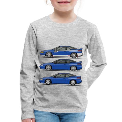 Subie Alcyone SVX Laguna Blue Pearl Trio - Kids' Premium Long Sleeve T-Shirt