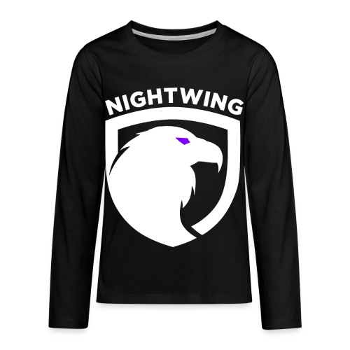 Nightwing White Crest - Kids' Premium Long Sleeve T-Shirt