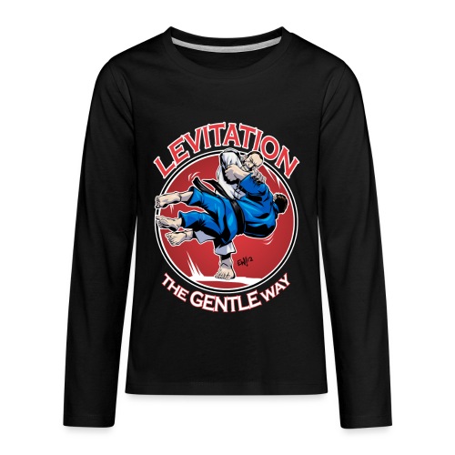 Judo Shirt - Levitation for dark shirt - Kids' Premium Long Sleeve T-Shirt