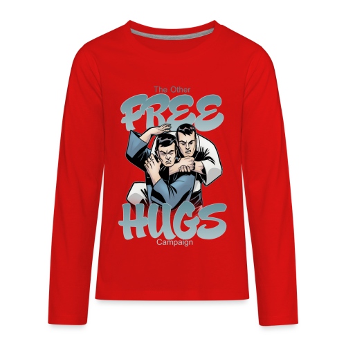 Judo shirt Jiu Jitsu shirt Free Hugs - Kids' Premium Long Sleeve T-Shirt