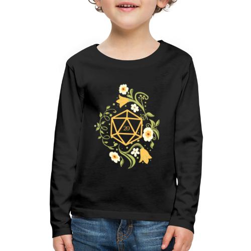 Polyhedral D20 Dice of the Druid - Kids' Premium Long Sleeve T-Shirt