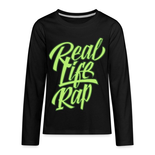 realliferap1_twocolor_rev - Kids' Premium Long Sleeve T-Shirt