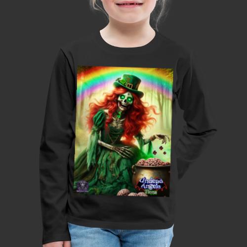 Fiona Undead Angel Leprechaun Queen #DFZ-007B - Kids' Premium Long Sleeve T-Shirt
