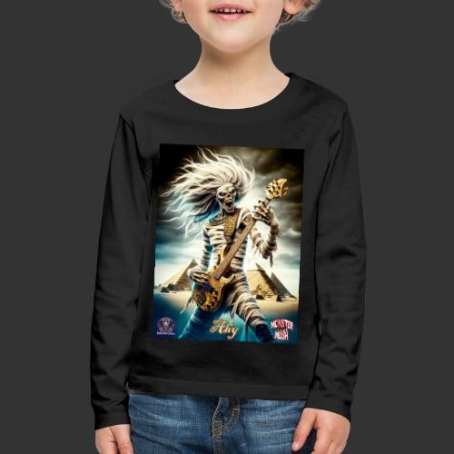 Monster Mosh 2024 Tour Ahy Bass Guitar #D-003A - Kids' Premium Long Sleeve T-Shirt