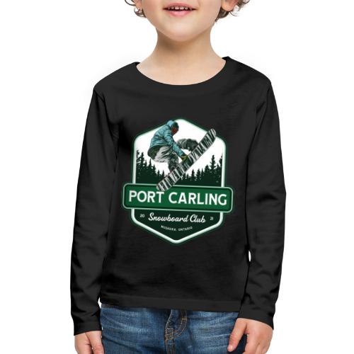 Muskoka Port Carling Snowboard Club - Kids' Premium Long Sleeve T-Shirt