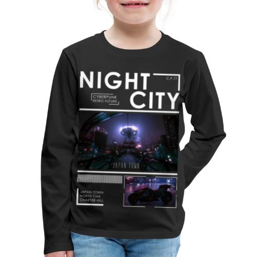 Night City Japan Town - Kids' Premium Long Sleeve T-Shirt