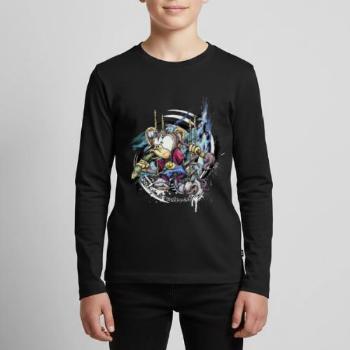 the graphic monkey - Kids' Premium Long Sleeve T-Shirt