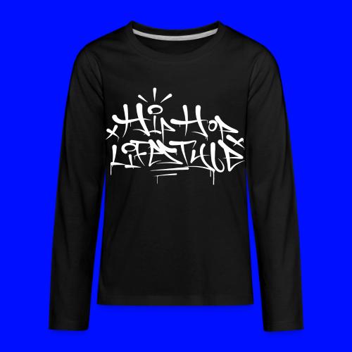 Hip Hop Lifestyle Graffiti Tag - Kids' Premium Long Sleeve T-Shirt