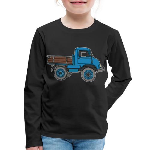 Blue off-road truck - Kids' Premium Long Sleeve T-Shirt