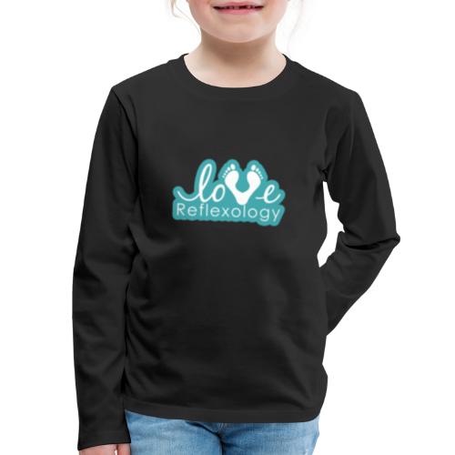 Love reflexology (teal) - Kids' Premium Long Sleeve T-Shirt