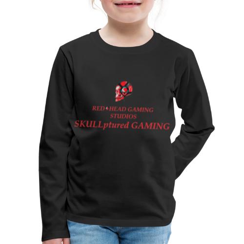 REDHEADGAMING SKULLPTURED GAMING - Kids' Premium Long Sleeve T-Shirt