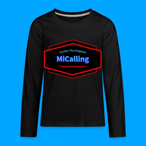 MiCalling Full Logo Product (With Black Inside) - Kids' Premium Long Sleeve T-Shirt