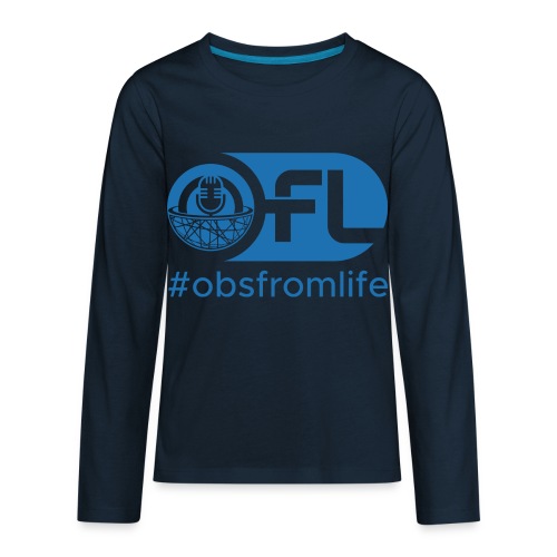 Observations from Life Logo with Hashtag - Kids' Premium Long Sleeve T-Shirt