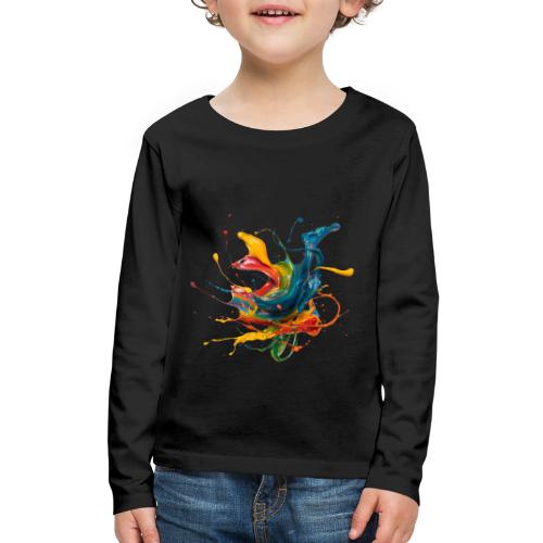 Chromatic Flow - Kids' Premium Long Sleeve T-Shirt