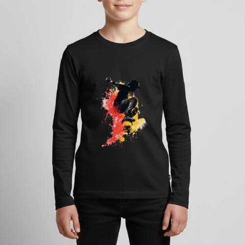 Skateboarding: Splash of Motion - Kids' Premium Long Sleeve T-Shirt