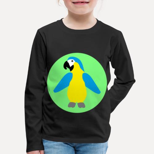 Blue-and-yellow Macaw - Kids' Premium Long Sleeve T-Shirt