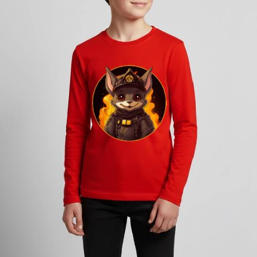 Firefighter bat - Kids' Premium Long Sleeve T-Shirt