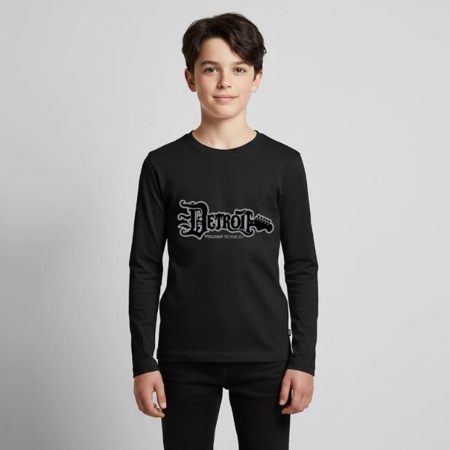 DETROIT GUITAR WTTD BLK SLR REG FONT